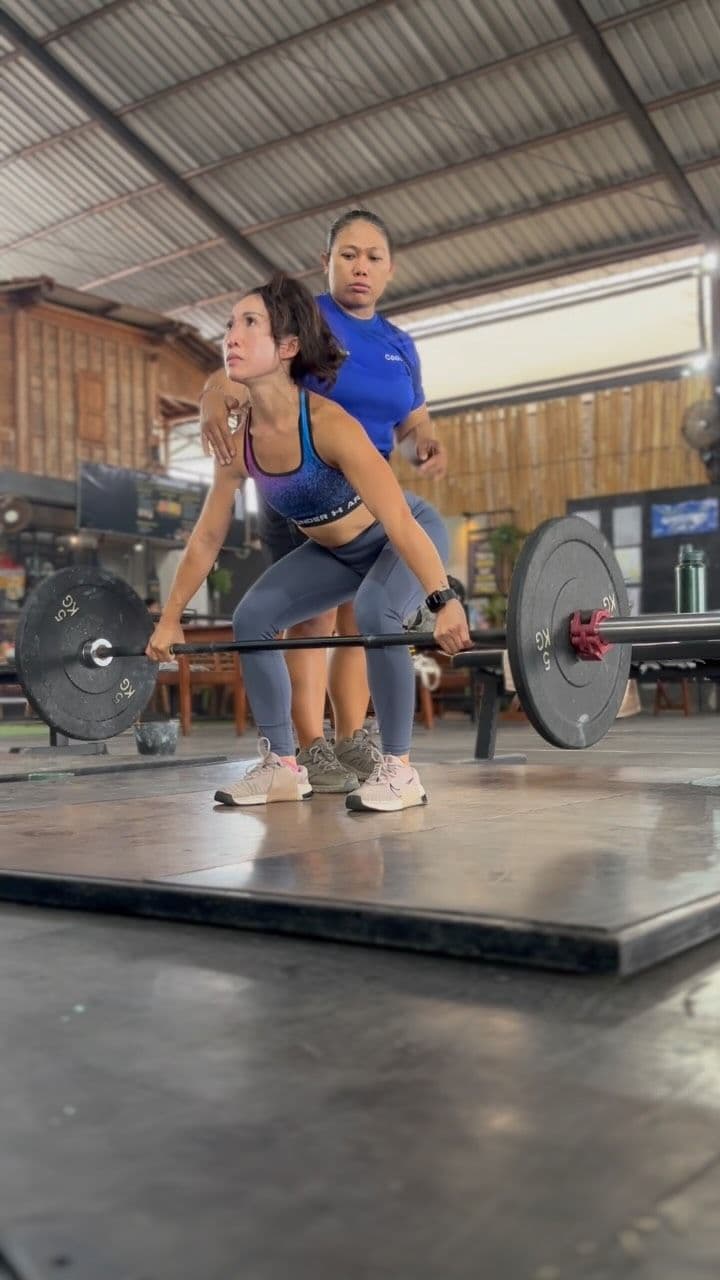 June lifting with a coach
