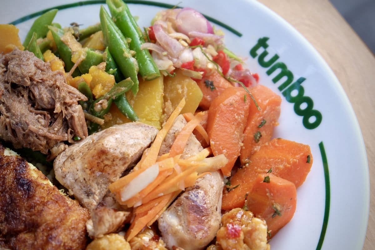 Close-up of a Tumboo plate